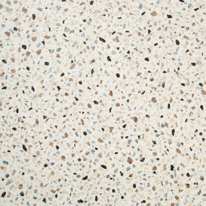 Terrazzo Design Cushioned Sheet Vinyl Flooring Lino for Kitchens & Bathrooms with Brown Grey & Beige Chippings 2m 3m Width 2m to 7m Length (Cocoa Granite, 5.5m x 3m)