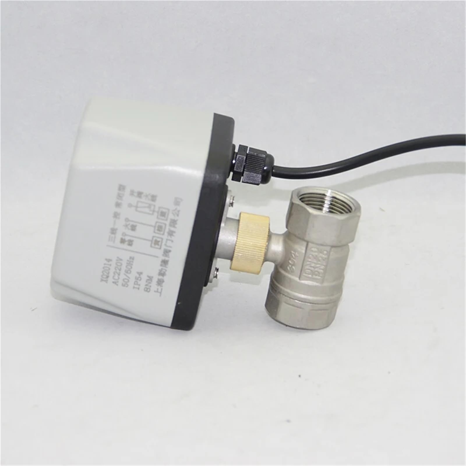 Robinet à boisseau sphérique électrique inox 1 pouce pour stopper les fuites de réseau