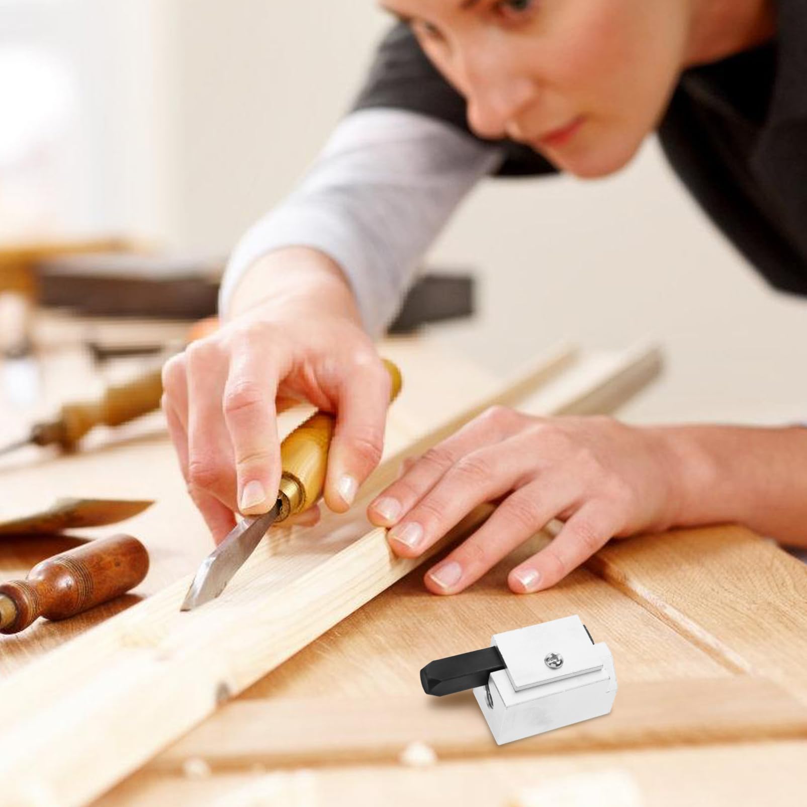 EXCEART 4pezzi Chisel Angolare Per Falegnameria Utensile Versatile Per Tagli Precisi e Incassi Resistente All e Facile Portare Accessorio Per Ristrutturazione e Costruzione