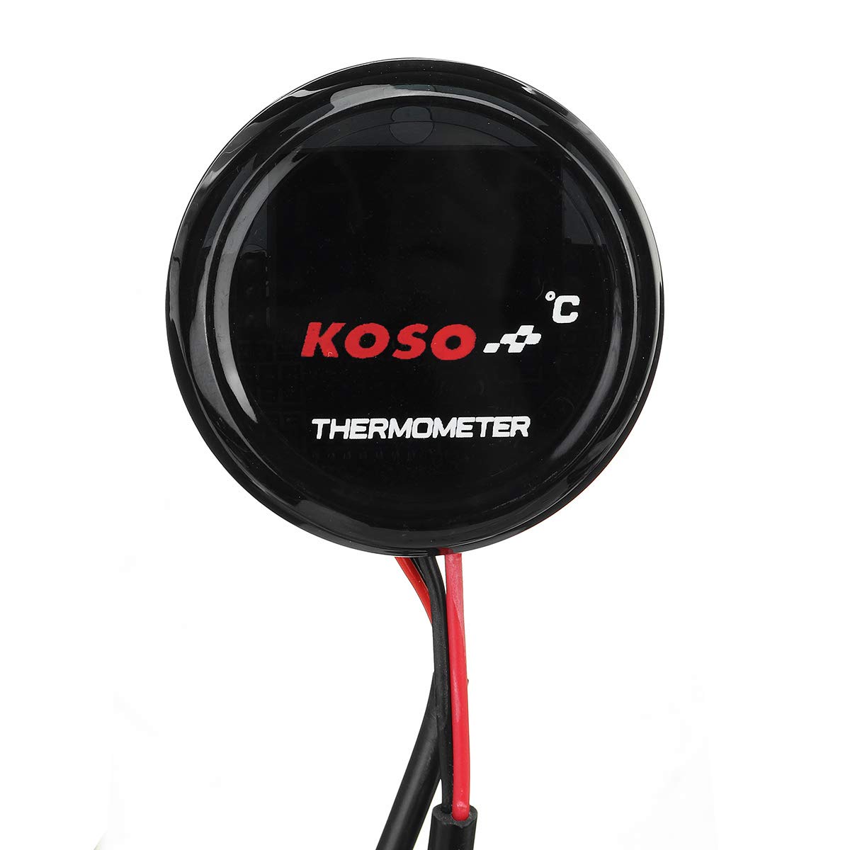 YONGYAO Temperatura dell'Acqua Universale per Moto Termometro Calibro di plastica Digitale Display DC 12V-Blu