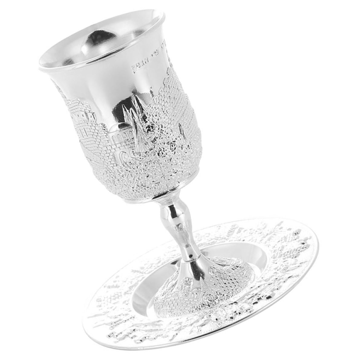 1 Set Bicchiere Da Vino Ebraico Sacra Coppa Di Rame Coppa Di Vino Havdalah Tazza Coppa Da Vino Con Piede Coppa Daltare in Ottone Kidu Stile Europeo Lega Di Zinco