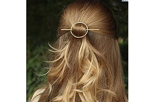 Dreamyn Round Circle Barrette Hollow Geometric Hairpins