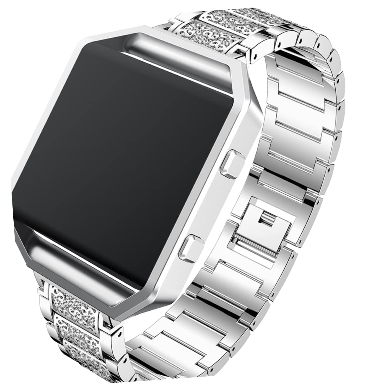 HOMSFOU bracelet de montre regarder intelligemment relojes inteligentes para mujer bracelets de montre-bracelet montres montre bracelet de remplacement bande de montre Silver