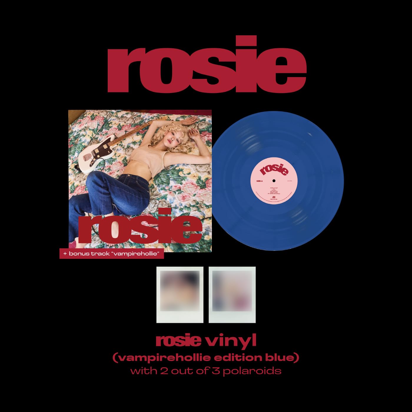 【新品未開封】BLACKPINK ロゼ rosie vinyl LP　Clear Amazon.com: BLACK'PINK ROSÉ rosie 1st Studio Album LP Vinyl