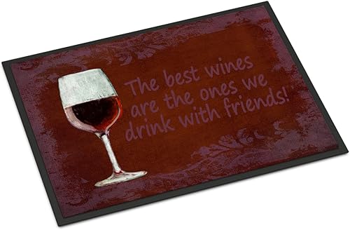 Caroline's Treasures SB3068MAT - Tapete para puerta delantera, para interiores y exteriores, antideslizante, lavable, de pelo bajo, 18 x 27