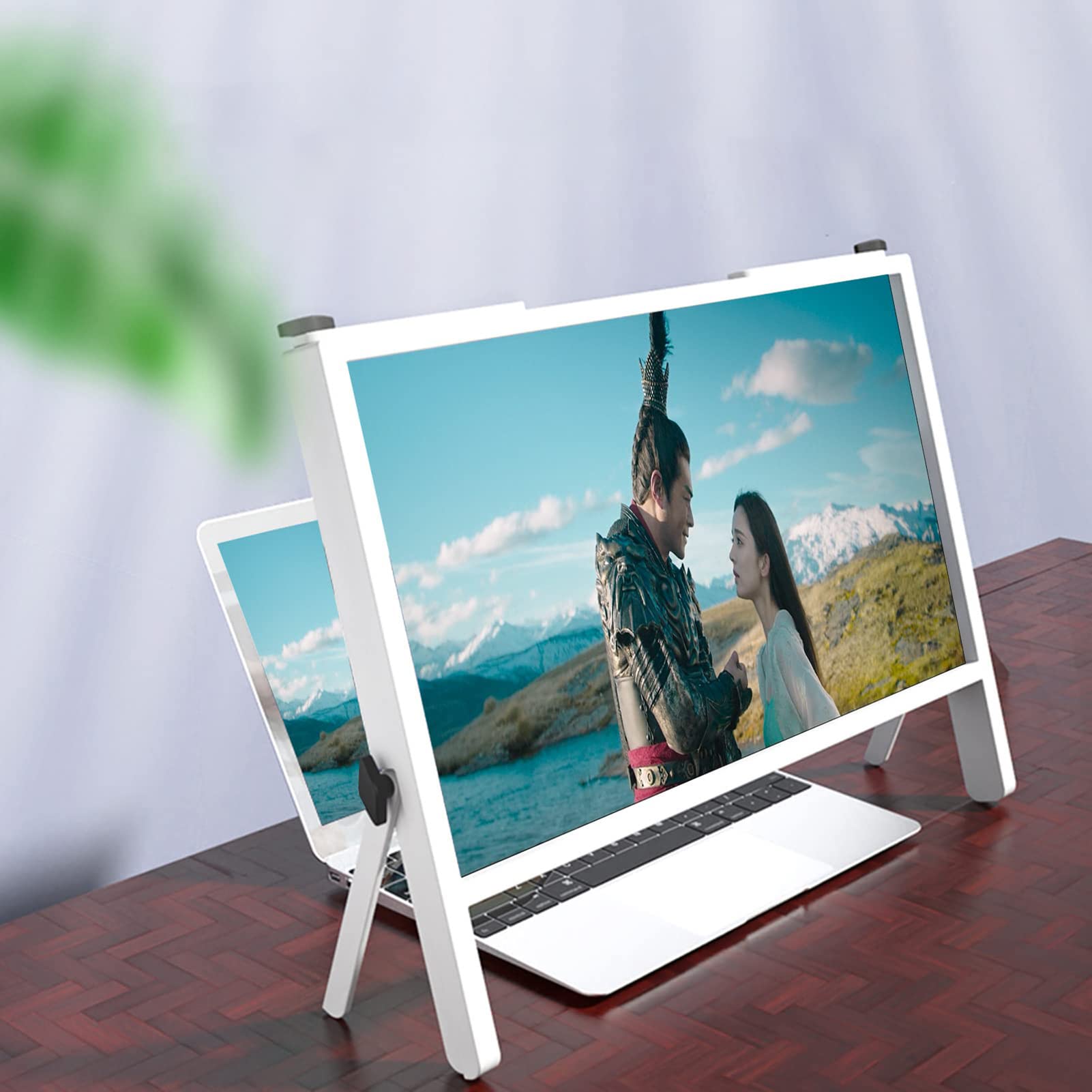 AKAZI Laptop Screen Magnifier, Laptop Computer Screen Magnifier, Expanders Bracket Magnifiers Projector Screen Magnify, Compatible with Tablet (A)
