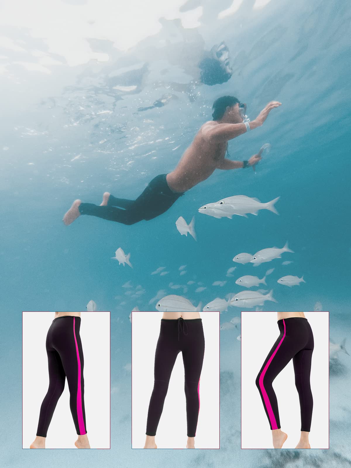 REALON レディースウェットスーツ 2XL スポーツスイミング ダイビング Amazon | REALON ウェットスーツパンツ レディース 圧縮レギンス