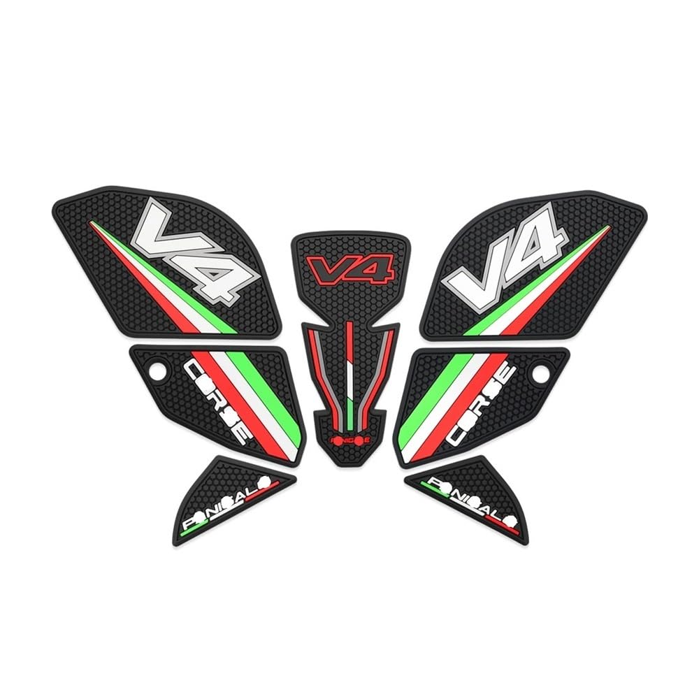 3D Rubber Protective pad Fuel Tank Sticker for Du&Cati Panigale V4S V4R V4SP2 2022-2025