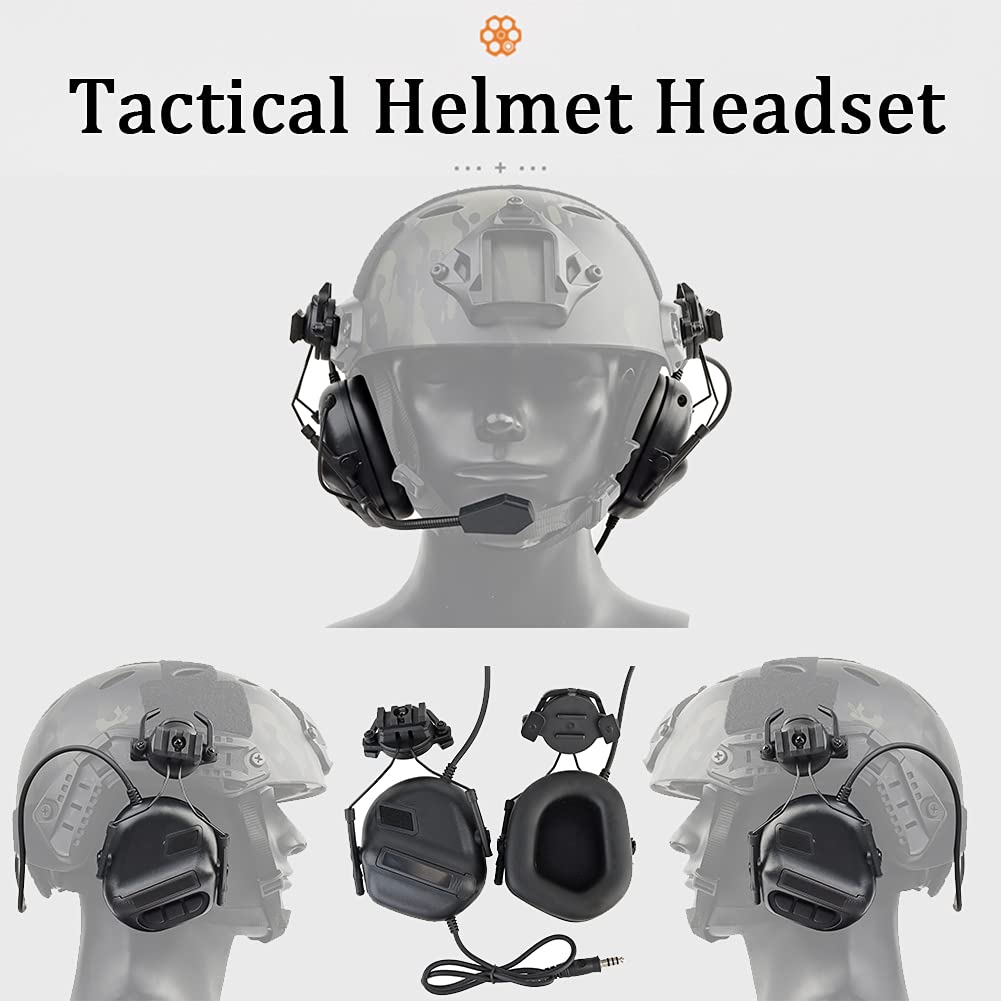 PVS-14 Nachtkijker NVG Mount, FAST Helm en Telescoop Model Sets, met Tactische Headset & Bril & Zaklamp, voor Airsoft Paintball Jacht Cosplay,Set d PVS-14 Nachtkijker NVG Mount, FAST Helm en Telescoop Model Sets, met Tactische Headset & Bril & Zaklamp, voor Airsoft Paintball Jacht Cosplay,Set d