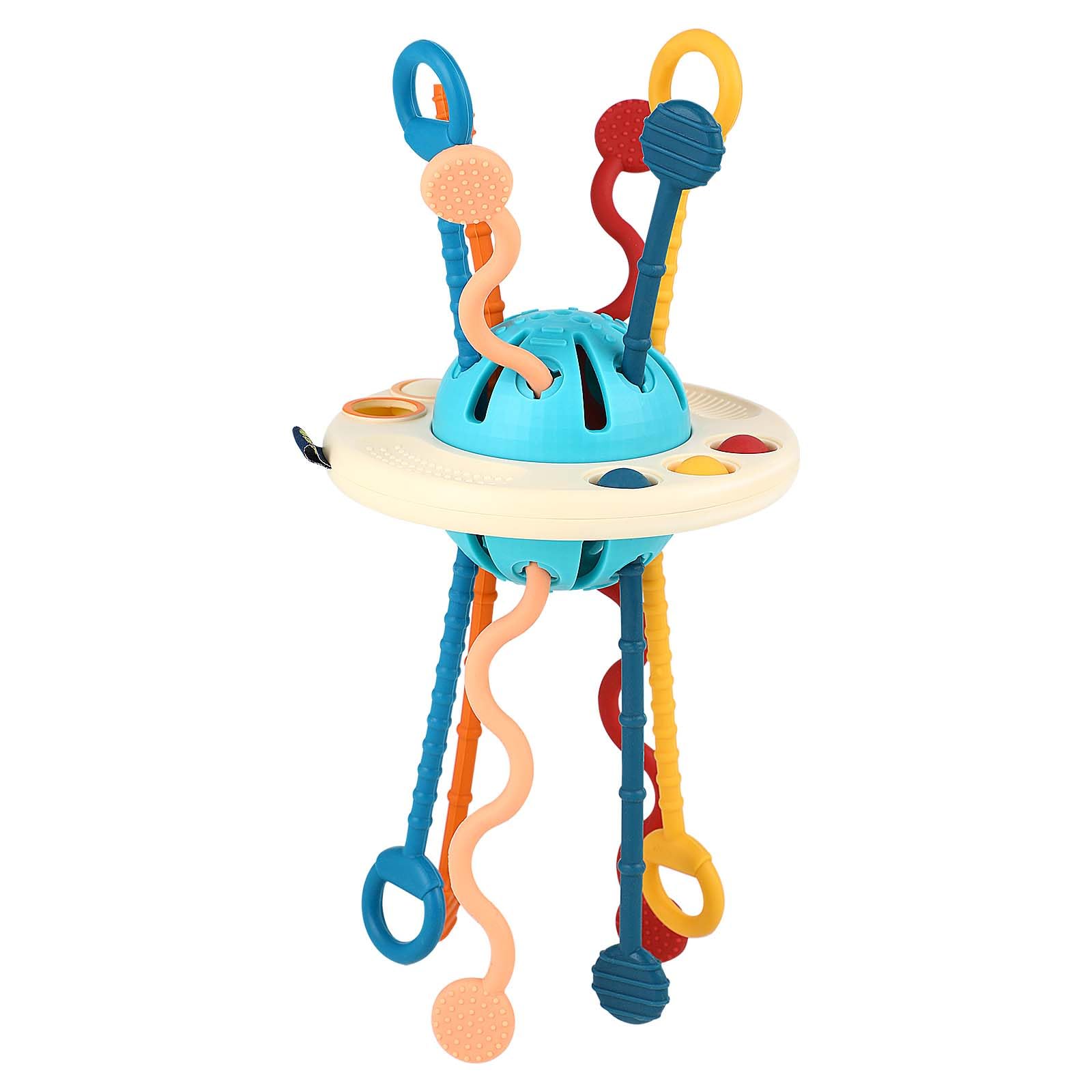 Montessori Toys for 18M+, Food Grade Silicone Pull String Toys, Sensory Toys for Toddlers, Travel Toys for Babies, Baby Toys Fine Motor Skills Toys Gift for 18m+