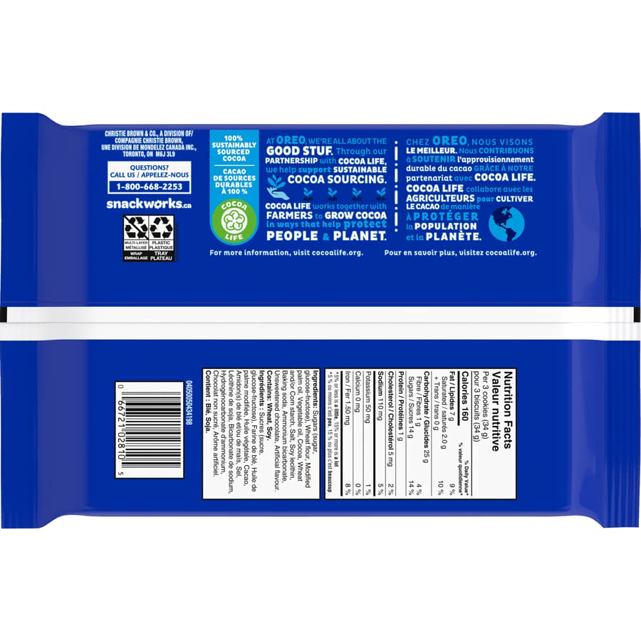 Miniatura 4 de Oreo - Galletas de sándwich originales, tamaño familiar, 439 g15.5 oz (paquete de 2) enviadas desde Canadá