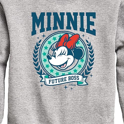 Disney - Minnie Preppy Future Boss - Toddler & Youth Crewneck Fleece Sweatshirt3