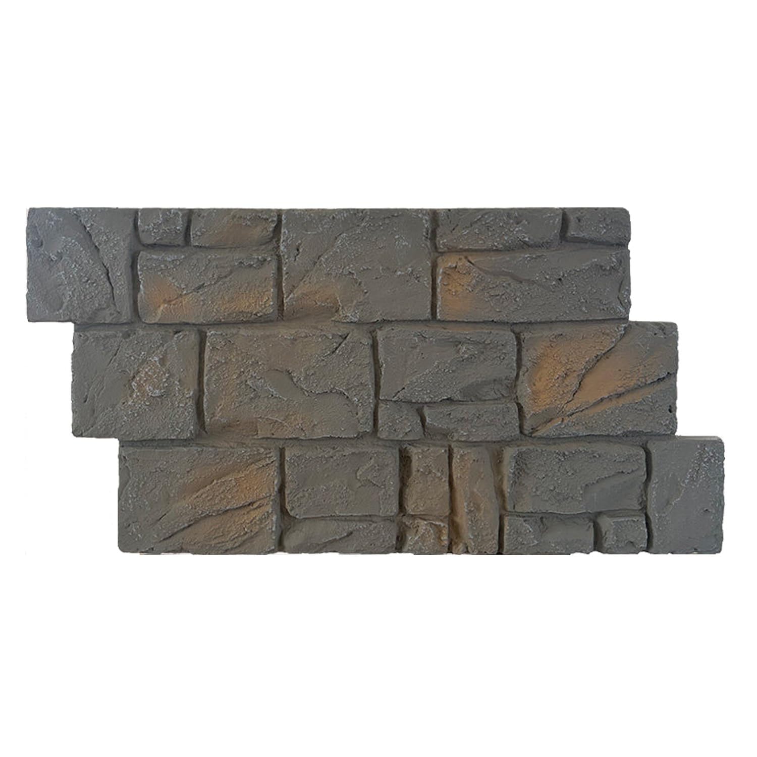 Paneles PVC Pared Panel de pared de PU imitación piedra triturada, papel pintado 3D fácil de instalar de 3 cm de grosor, revestimiento impermeable e ignífugo(L)