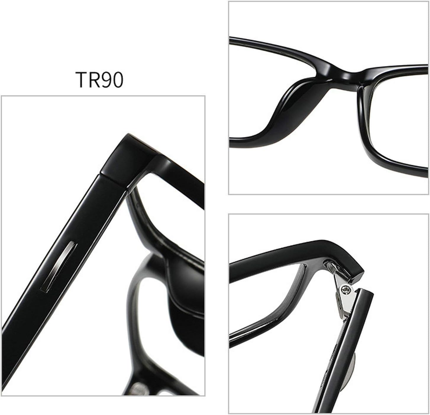 mincl/ Womens Square Leopard Black Transition Photochromic Bifocal Reading Glasses Sun Readers UV400 - Image 8