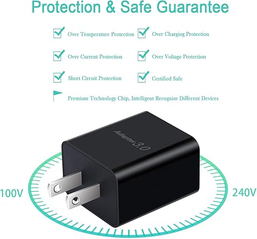 Miniatura 3 de Cargador rápido para Samsung Galaxy Tab S7, Tab S7 FE, Tab S7+ Plus, SM-T870 SM-T878 SM-T970 SM-T978 SM-F707 Tablet USB C Carga rápida 3.0 Cargador