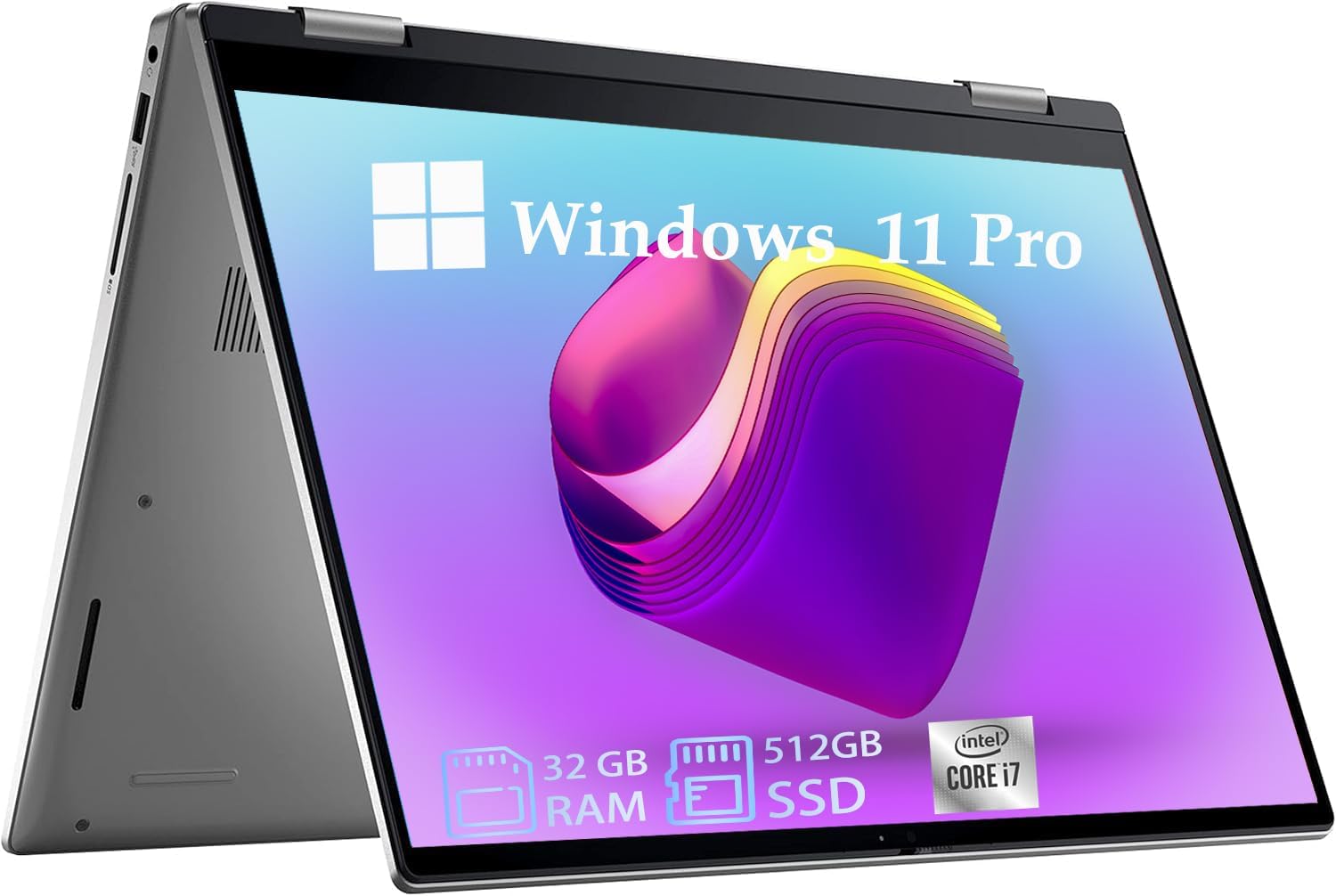 Dell Latitude 7420 2-in-1 Business Laptop, 14” FHD Touchscreen, Core i7-1185G7 3.0GHz, 12MB Cache, 32GB RAM, 512GB SSD, Windows 11 Pro, Silver (Renewed)