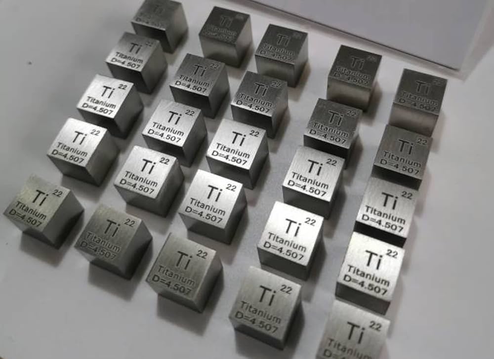 Amazon.co.jp: 0.4インチ 10mm チタンメタルキューブ Ti 最大