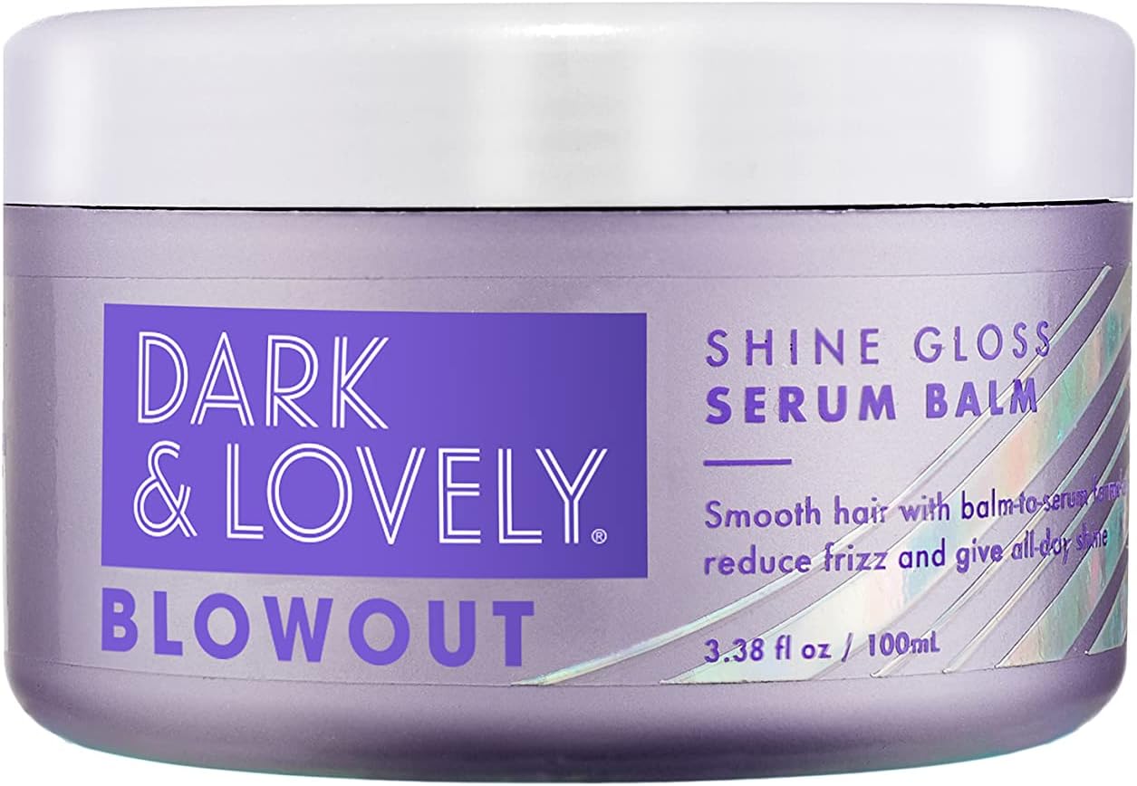 Carson Dark and Lovely Blowout Anti Frizz Smoothing Shine Hair Serum with Castor Oil, For Curls and All Hair Types, 3.4 fl oz