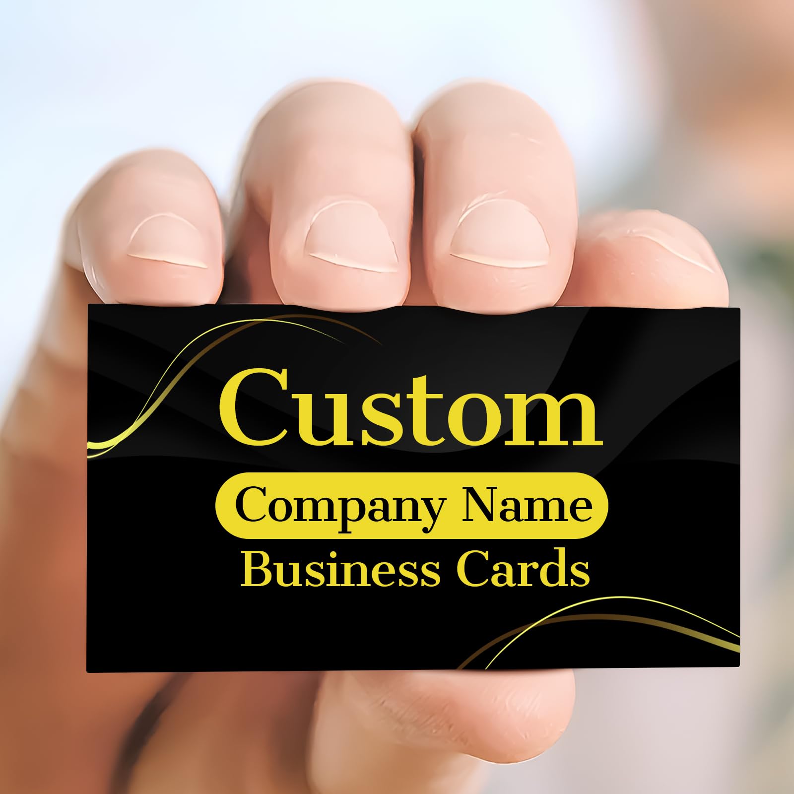 Custom Business Cards Customized with Logo Image Personalized Business Cards 3.5" x 2" 300gsm - Customizable 1000 500 200 100 50 Double Sided