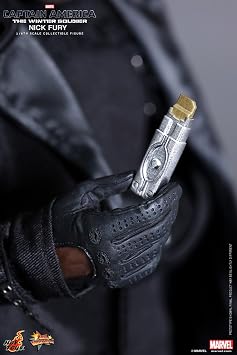 Hot Toys HT902541 1:6 Scale Nick Fury Director of S.H.I.E.L.D. Figure | Captain America: The Winter Soldier 12 Inch Action Figure Movie Masterpiece 1/6 Scale Series - Nick Fury Hot Toys 902541