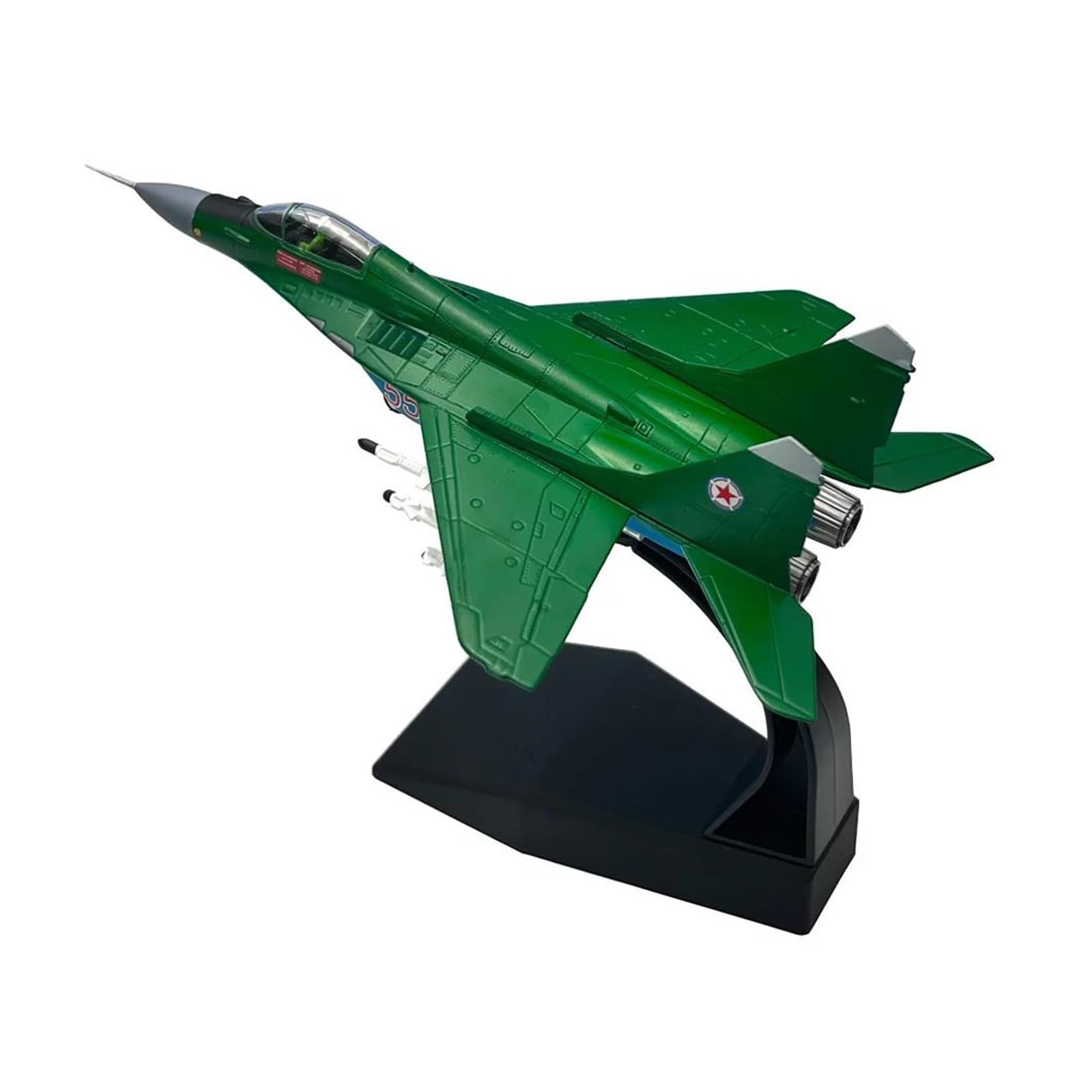 Must-have for collectors Odlewany metalowy samolot w skali 1 100 dla rosyjskiego myśliwca Mig29 Fulcrum C Odlewany metalowy samolot Model samolotu Zabawkowa ozdoba do kolekcji i wyświetlania (styl 1)