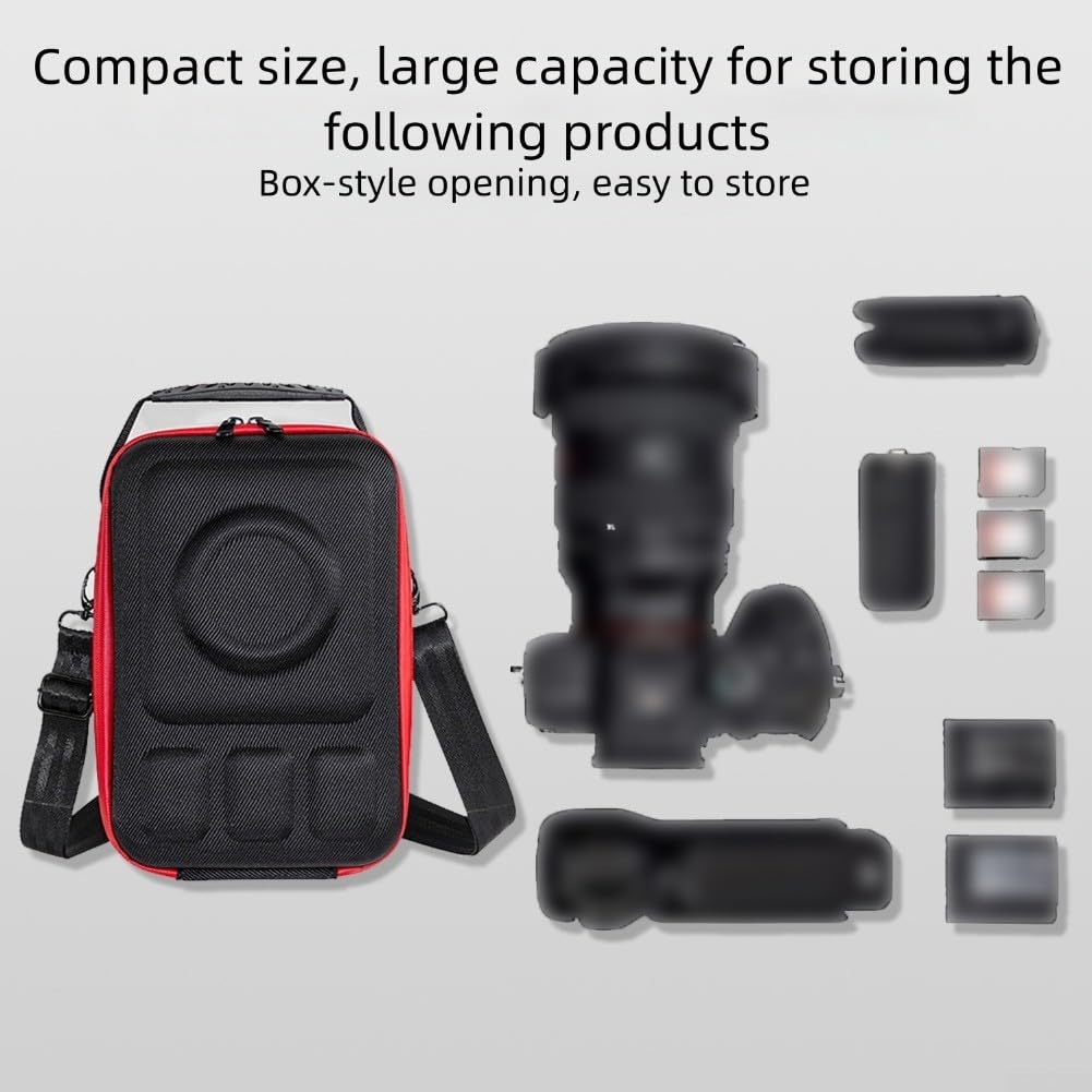 Sac pour appareil photo numérique pour EOS Mirrorless e, étui compact en EVA imperméable avec bandoulière, protection complète pour voyages et randonnées, noir (vert)