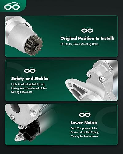 Miniatura 264 de SCITOO Arrancadores Nuevo Ajuste para Nissan Frontier Pickup Xterra 2002 2003 2004 3.3L 17859