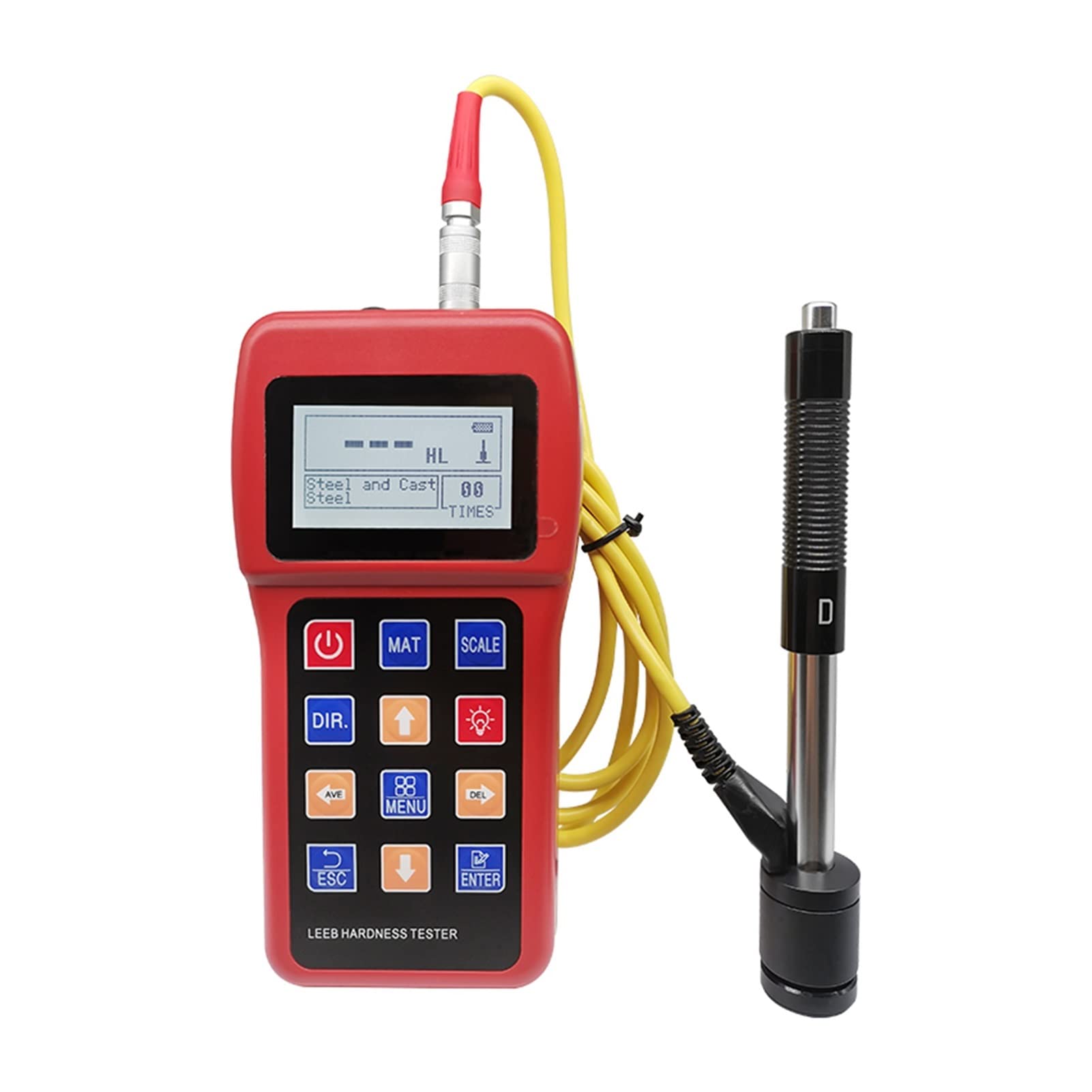 Härteprüfgerät accuarcy 0,1 HRC. Metall Meter Leeb Härteprüfgerät Durometer for Stahl, Stahlguss, legiertem Werkzeugstahl, Metallmaterialien mit genauer Messung(No Calibration Block)