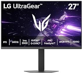 Monitor LG UltraGear™ 27G440A-B 240Hz FHD de 27" sRGB 99% (Typ.), 1ms (GtG), HDMI 2.0, NVIDIA® G-SYNC®, AMD FreeSync™ Premium
