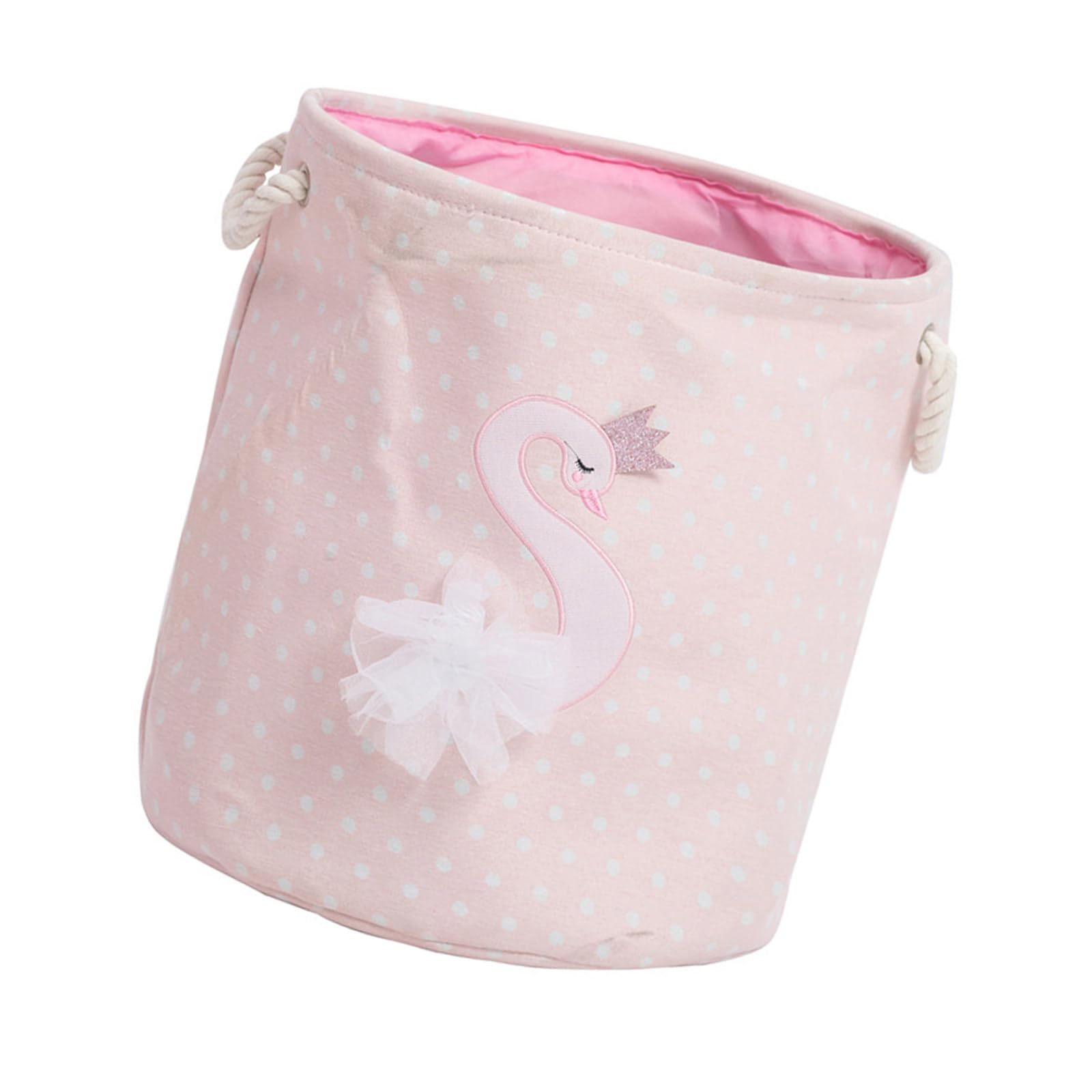 Tsophreniq Foldable Laundry Storage Basket Large Capacity Laundry Hamper Dirty Clothing Holder with Handle Canvas Storage Bin