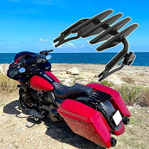 Fit 2021 Street Glide Luggage Rack Stealth Detachables Two Up Luggage Rack for 2020