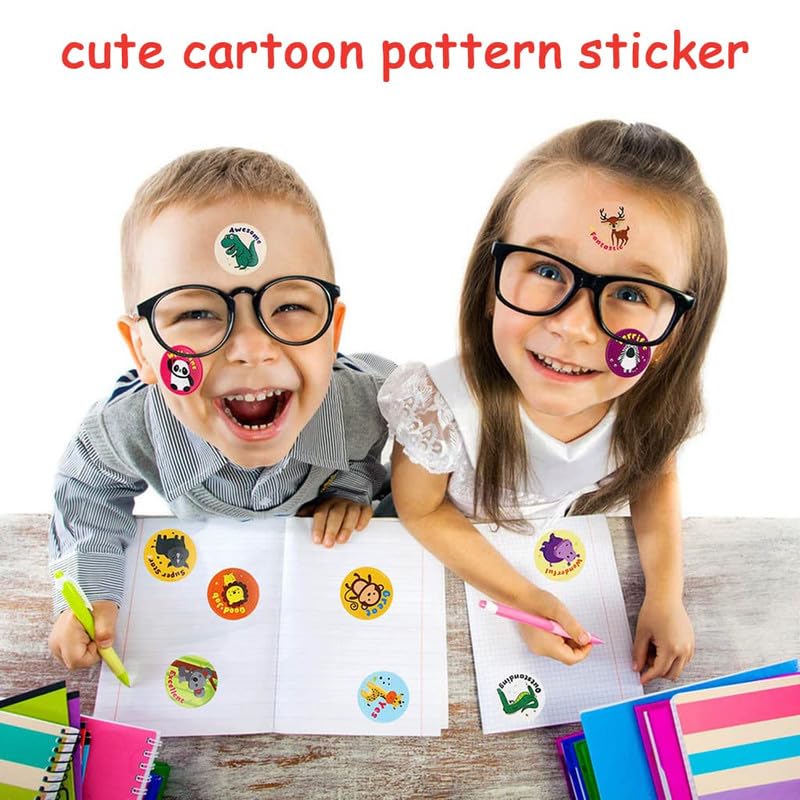YAVRIXZ Cartoon Stickers Roll Self Adhesive Envelopes Tag Seals Decals for Gift Kids 1