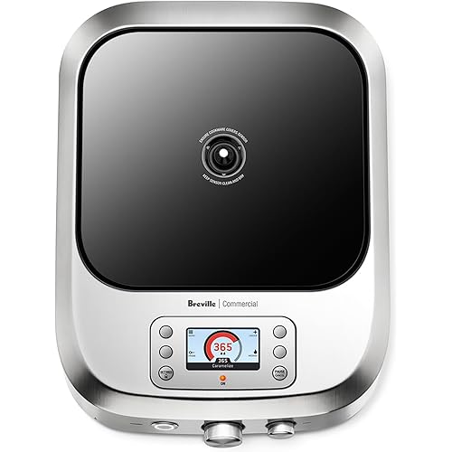 Breville Commercial CMC850BSS Control Freak Precise Temperature Controlled Induction Cooktop, Brushed Stainless Steel