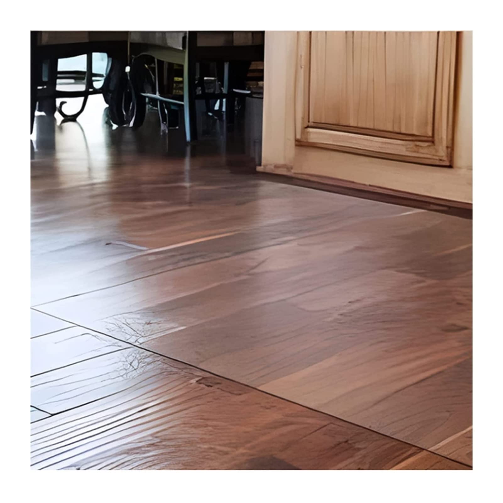 QBYRSSS Transparent Table Cover Protector Clear Vinyl Plastic Floor Runner Protector for Low Pile Carpet Waterproof Anti Scratch Transparent Table & Chair Mat 130x300cm