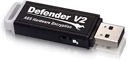 Pen drive USB criptografado KanguruDefender V2 AES de 32 GB, Fips 197, antivírus gratuito de 1 ano