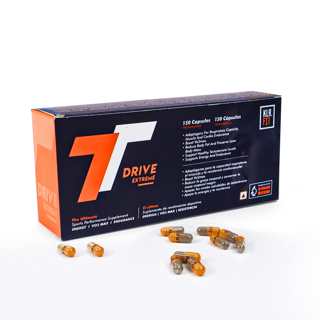 T Drive Extreme® | A Powerful Anabolic Sports Performance Supplement | Testosterone Booster | Boosts Energy, Strength, Stamina & Endurance | Reduces Body Fat & Preserves Lean Body Mass (150 Capsules)