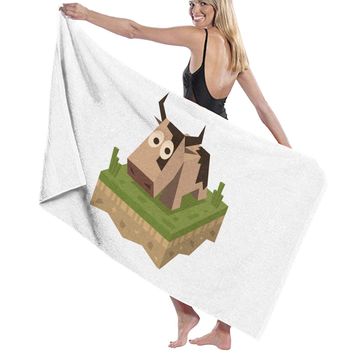 Amazon Co Jp マインクラフト かわいい 牛 ビーチタオル 大判 バスタオル スイムタオル 軽量 薄手 大きい おしゃれ マイクロファイバー ふわふわ 人気 安い 吸水 海水浴 花見 旅行 お風呂 スポーツ 130x80cm ホーム キッチン