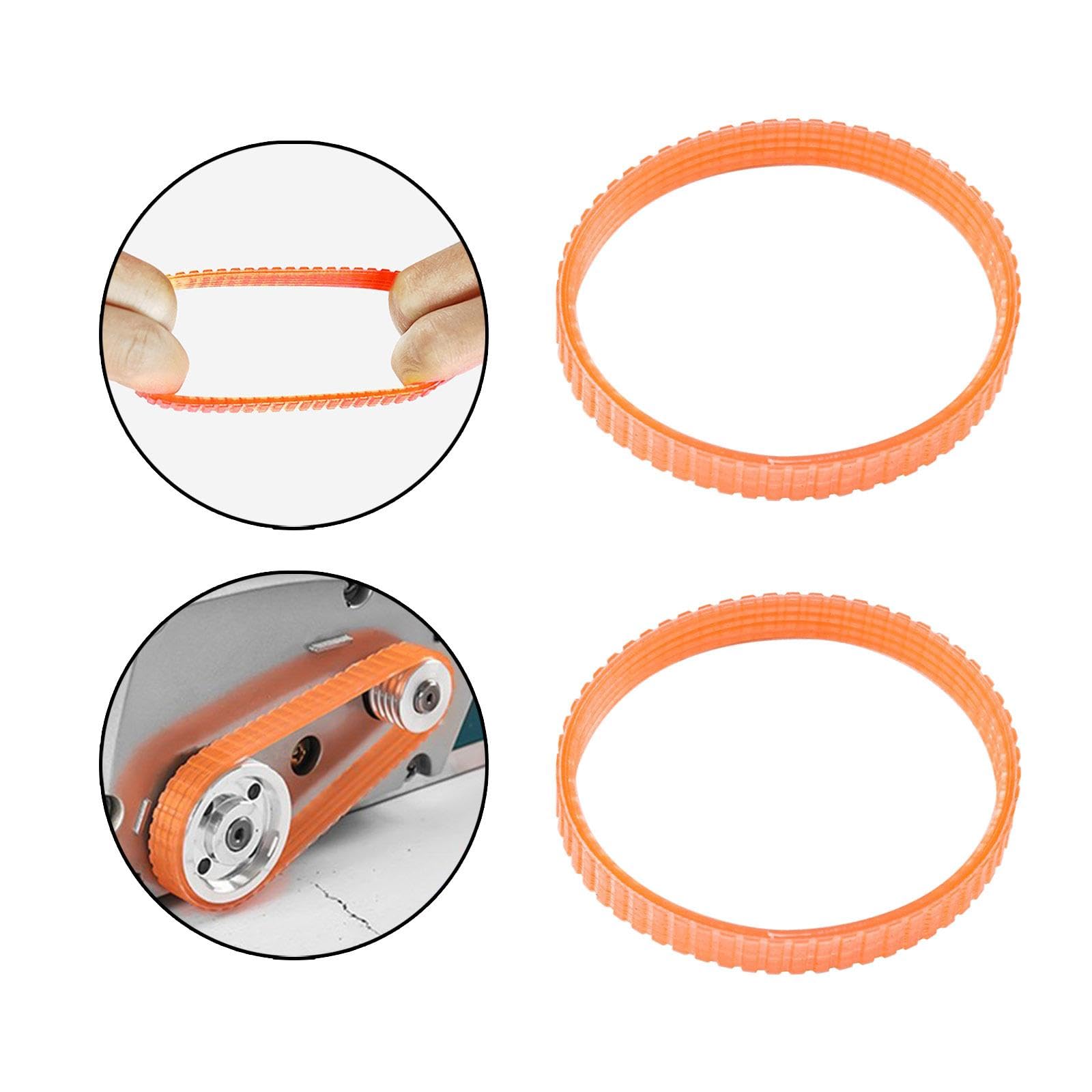 Milageto 2 cinghie di trasmissione per pialla, accessori, circonferenza 238 mm, parti di ricambio per utensili di carpenteria per pialla elettrica da 82 mm, nylon