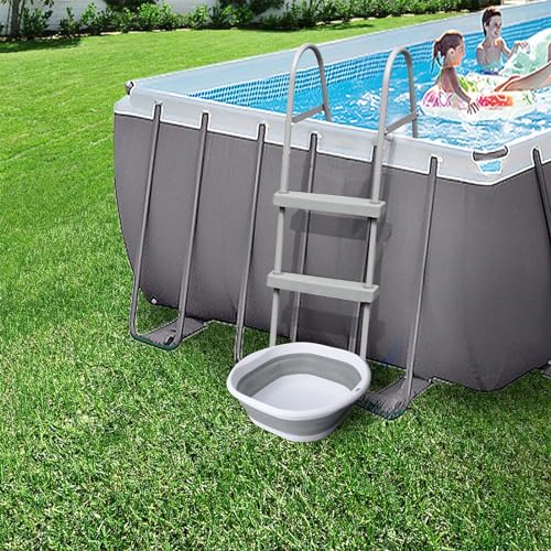 Lavapies plegable portátil para piscina miniatura 7