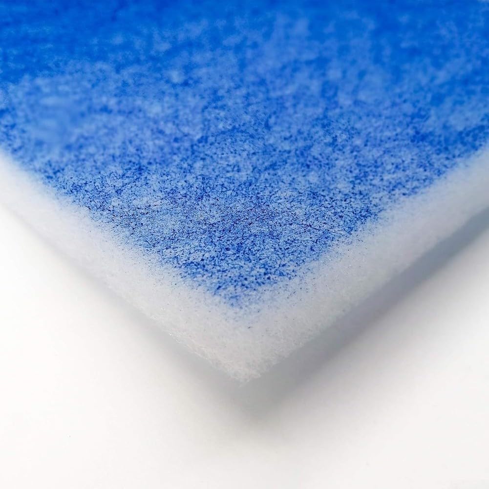Filtro dell'aria di ricambio per ventola di scarico 00070, filtro lavabile in velluto di cotone per bagno e aria condizionata, riduce la polvere e facile montaggio, blu, 24 x 24 x 1,5 cm