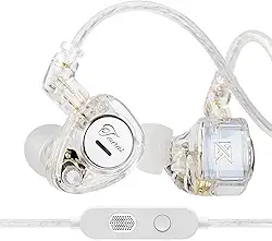 Fones de ouvido intra-auriculares KZ Taurus, fones de ouvido horizontais para jogos 2DD com fio IEM intra-auriculares, cancelamento de ruído, localização de som intra-auriculares para cantores