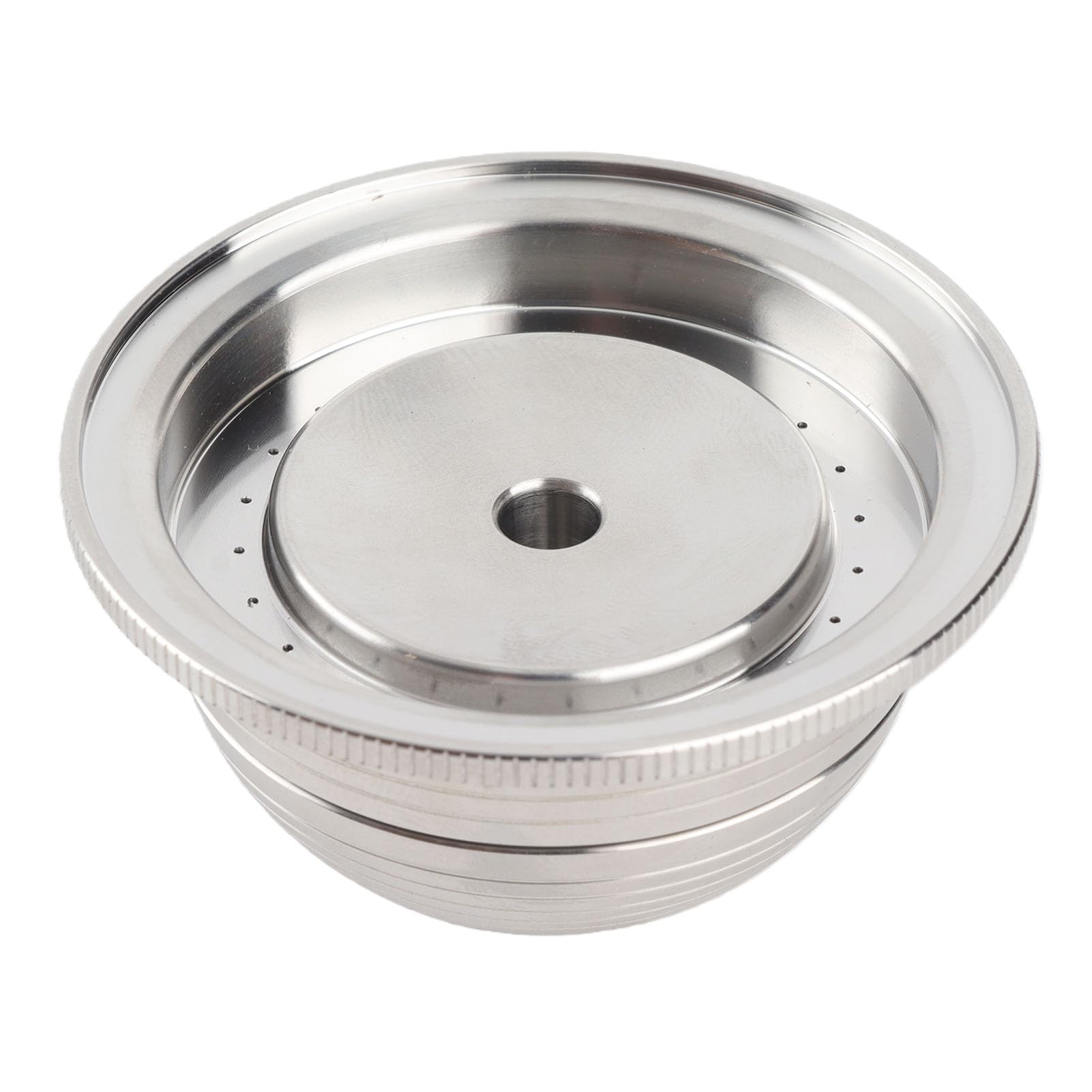 Muiltvoe Refillable Coffee Pod, Stainless Steel Reusable Capsule Compatible with Plus System, Includes Brush and Spoon, for Ground Coffee (150ML)