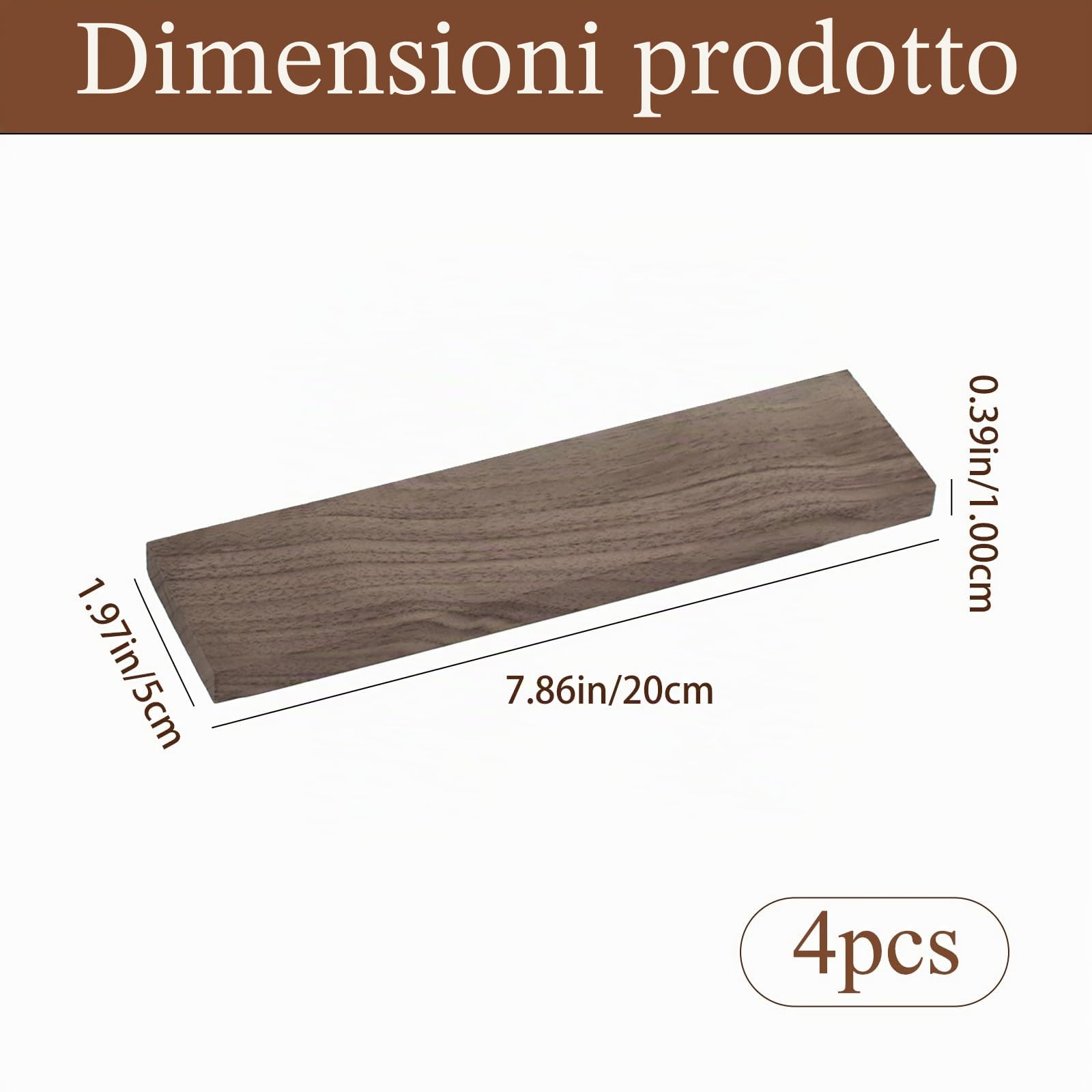 4 Pezzi Blocco Legno per Intaglio 20x5x1cm Blocchetti Legno da Intagliare in Rettangolare Pannello di Legno non Verniciato per Principianti,Artigianato Fai da te