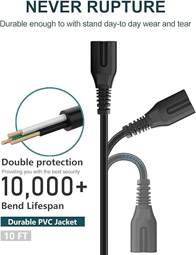 Miniatura 3 de Cable de alimentación para JBL PartyBox 320 100 110 200 300 310 710 1000 cargador de altavoz Bluetooth ONN 100008736, ONN TV, JBL Bar 2.1 3.1 5.1