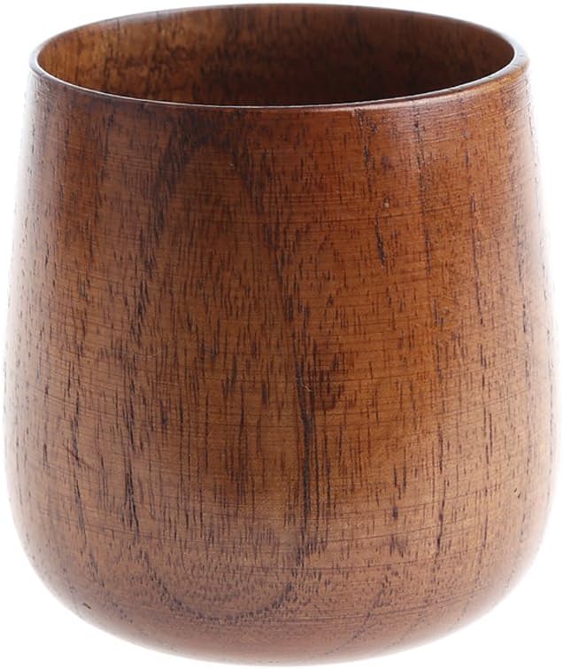 Wooden Cup Primitive Handmade Natural Wood Coffee Beer Juice Milk Tea Mug Wooden