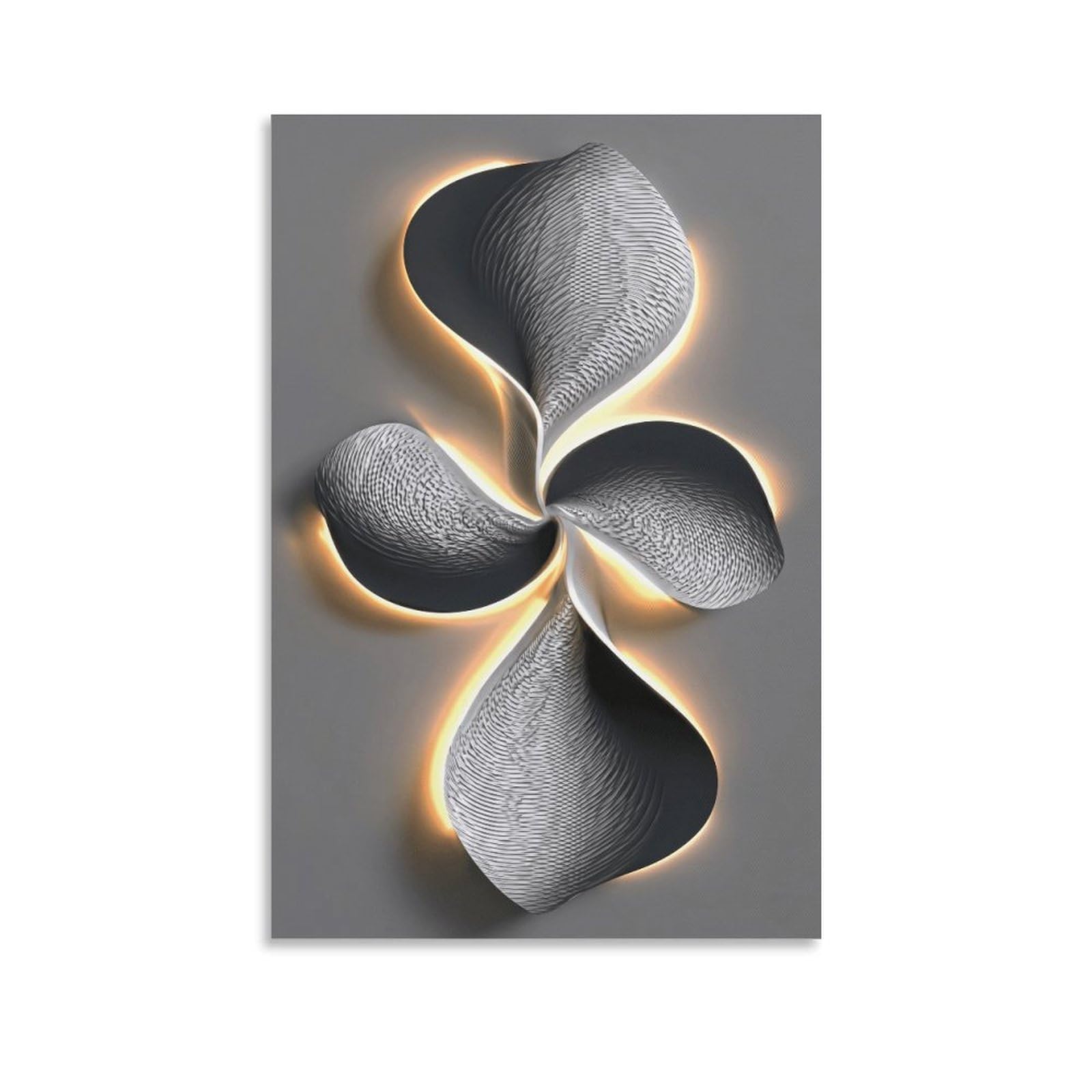 XPASHIQWC Black Petal Poster Artwork Giclee Canvas Prints Modern Canvas Wall Art Picture Wall Hanging for Bedroom Living Room Decor 20x30inch(50x75cm)