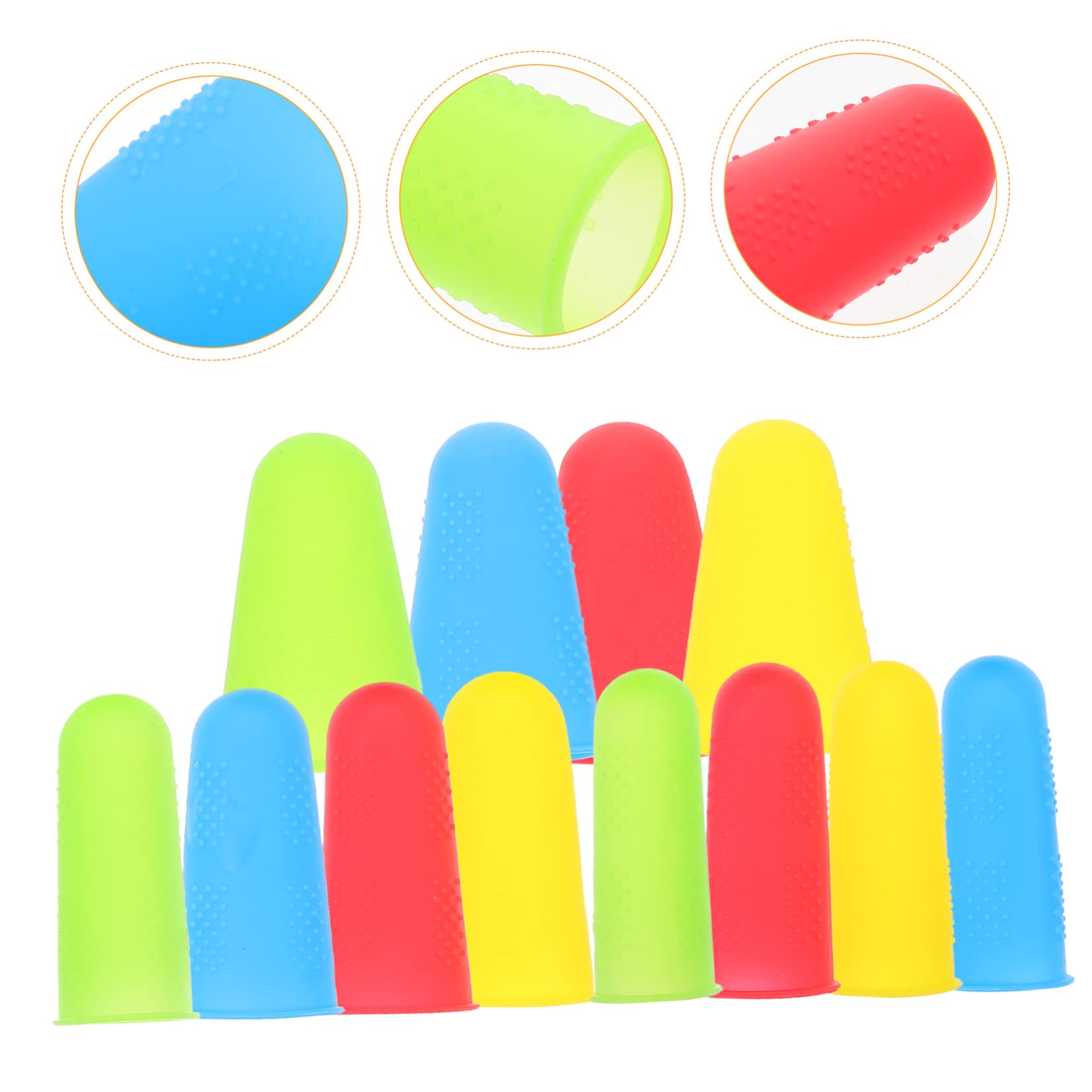 MAGICLULU 4 Set Di Protezioni Per Le Dita in Silicone Riutilizzabili Per La Casa E Il Lavoro 12 Pezzi*4