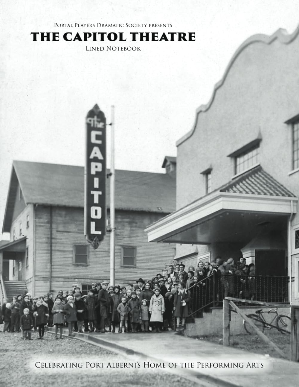 Carnet Capitol Theatre de Port Alberni grand format 21x29.7cm a lignes pour notes