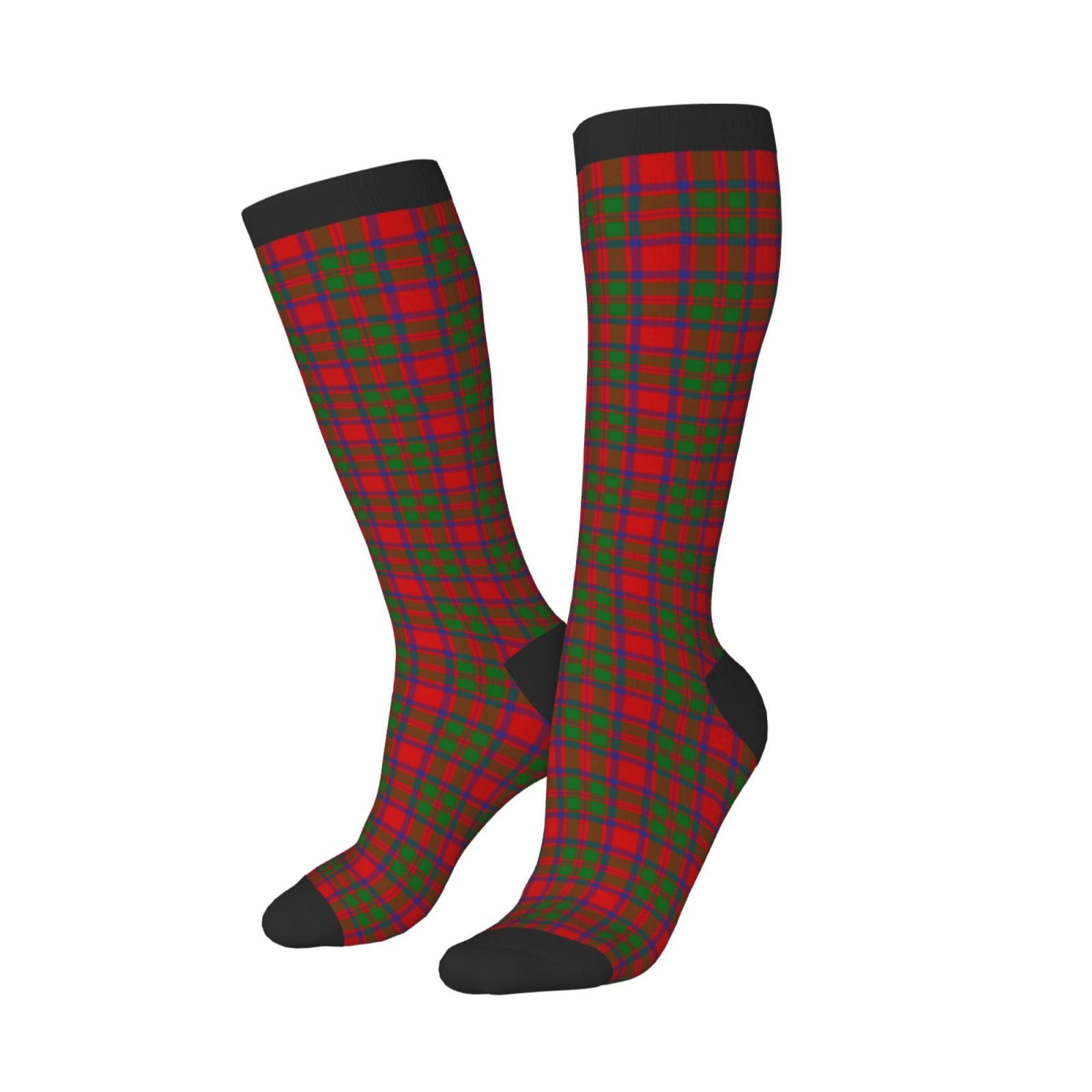 SMAZDFXX Casual Long Tube Socks Mackintosh Modern Tartan Athletic Knee Highs Stockings for Men Women 1 Pack