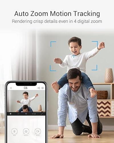 Miniatura 3 de EZVIZ Cámara interior de 4 MP, monitor de mascotas panorámicainclinable con detección de humanos y mascotas AI, detección de actividad de voz,